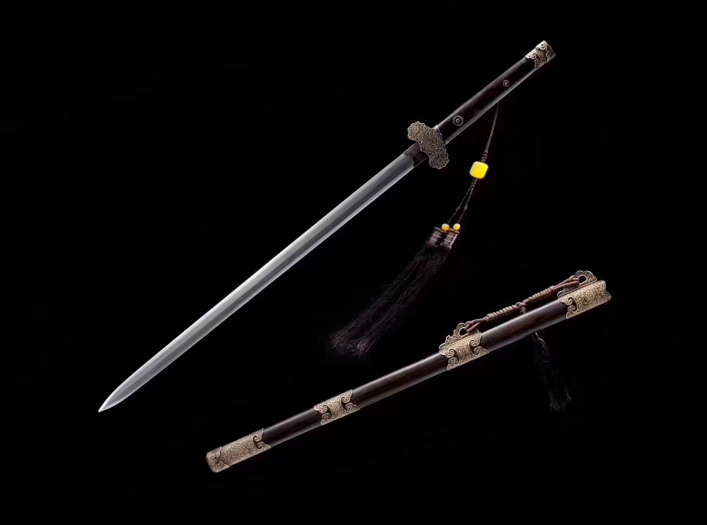 唐剑龙泉剑,花纹钢宝剑,龙泉刀剑图片