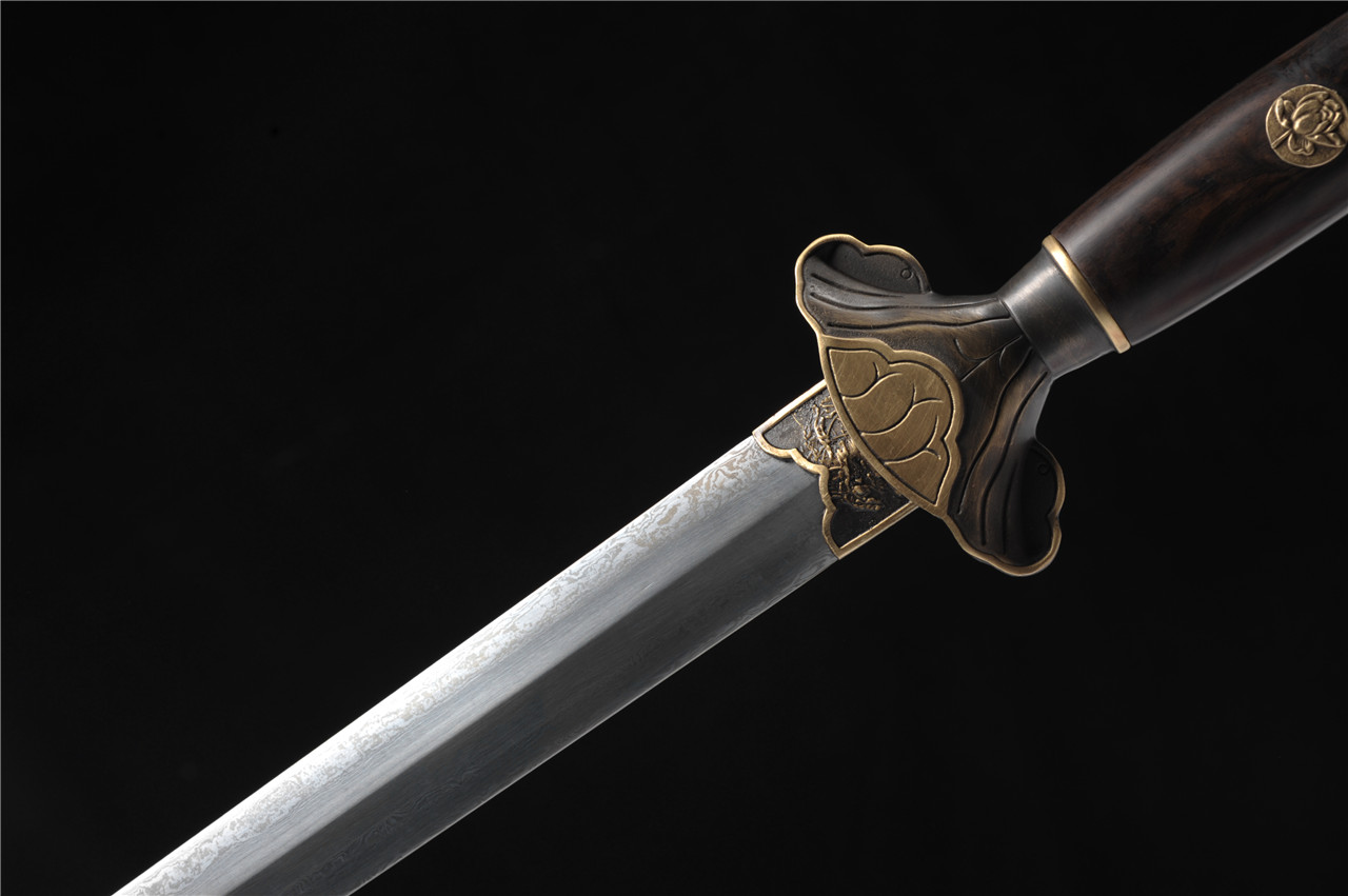 宋剑君子剑|百炼花纹钢|龙泉宝剑,龙泉剑,日本刀,宝剑